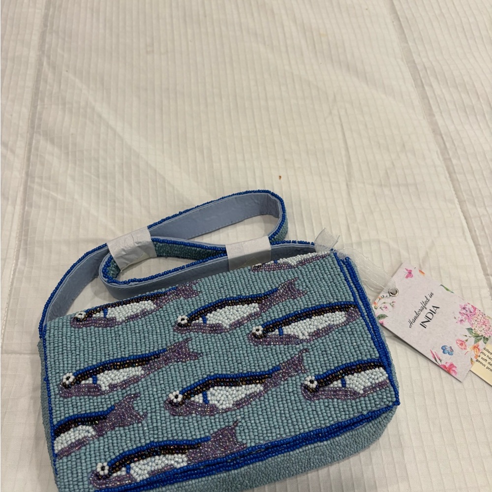 VIRAL NWT Marshall’s Beaded Bag Sardine